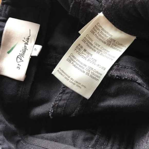 3.1 Phillip Lim Moto Pants w/ Ponte Inserts Biker Quilted Knee Pads Denim Jeans - Picture 7 of 8